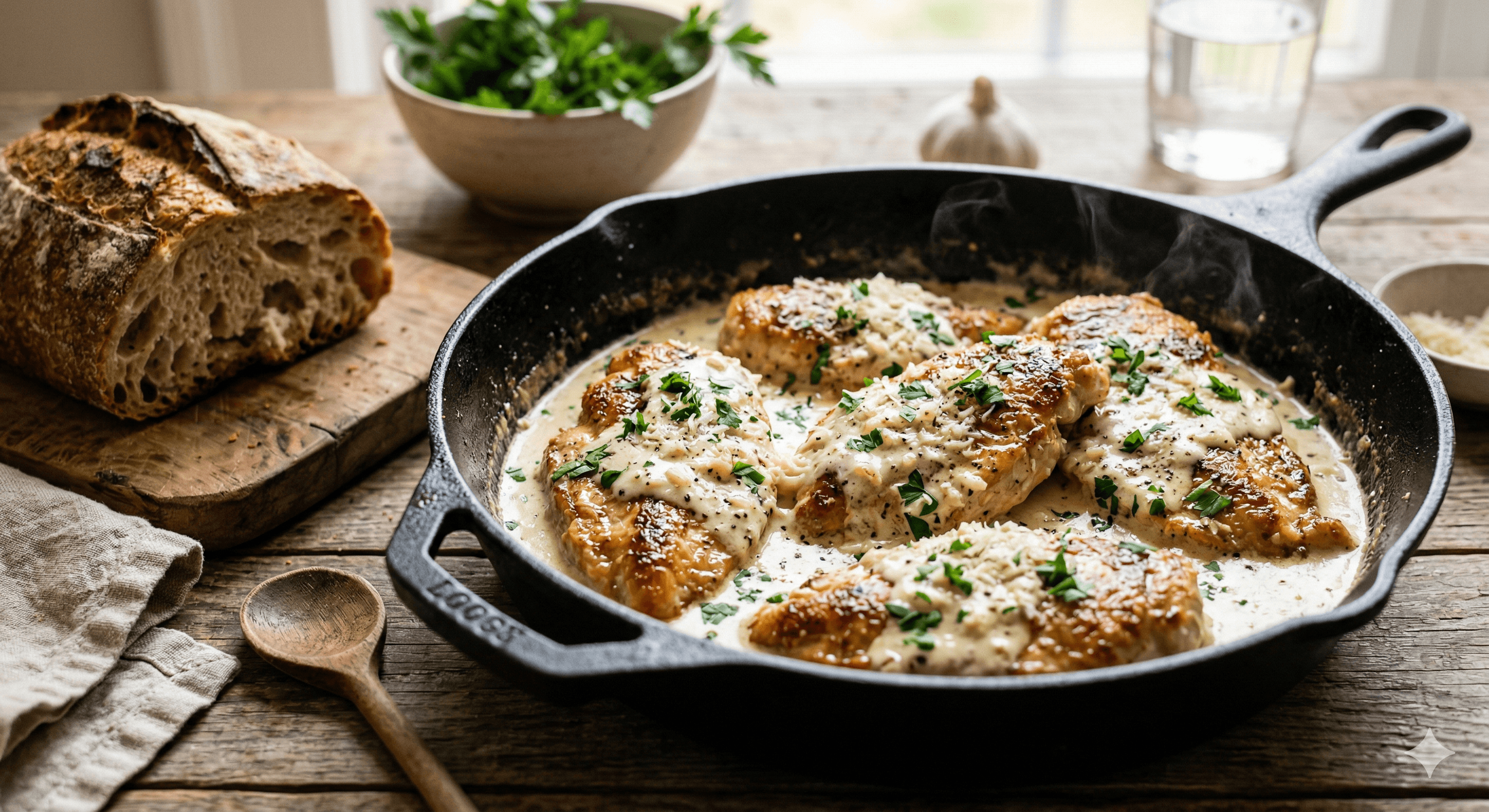 Kremasta piletina iz jedne tave