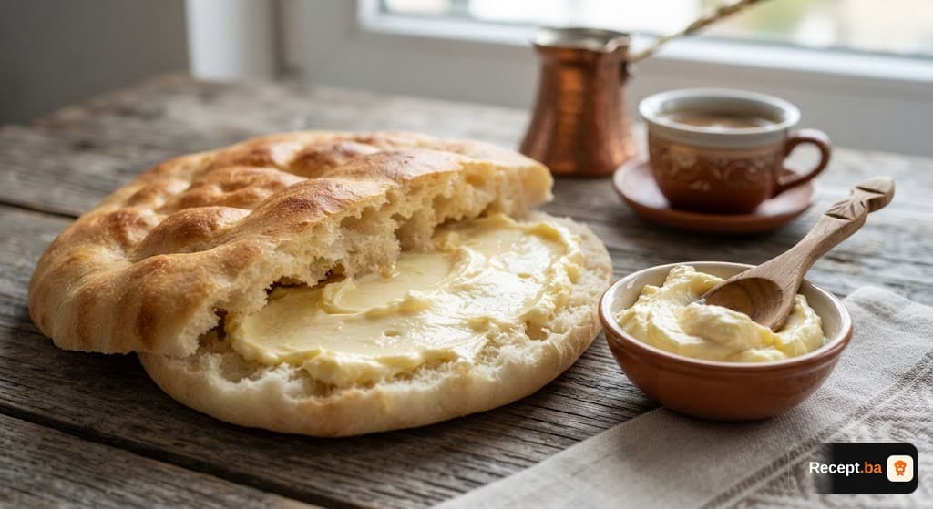 Domaći somuni sa kajmakom